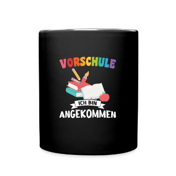 Kindergarten Vorschule Vorschulpädagoge Geschenk - Tasse einfarbig - Schwarz - Vorne