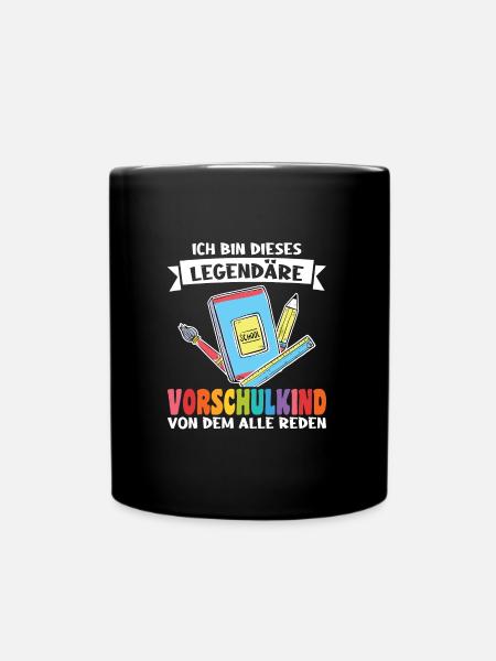 Kindergarten Vorschule Vorschulpädagoge Geschenk - Tasse einfarbig - Schwarz