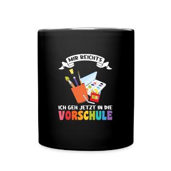 Kindergarten Abschied Vorschule Vorschulpädagoge G - Tasse einfarbig - Schwarz - Vorne