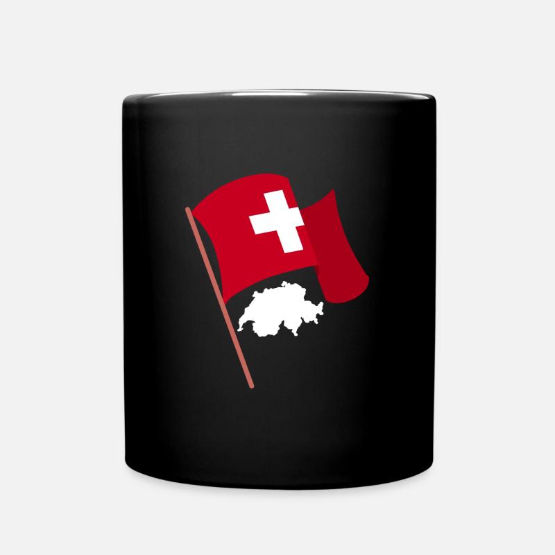 Schweiz Schweizer Schweizerdeutsch - Tasse einfarbig - Schwarz