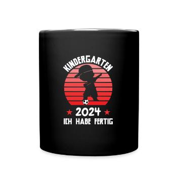 Kindergartenanfang Kindergarten Kindergartenkind G - Tasse einfarbig - Schwarz - Vorne