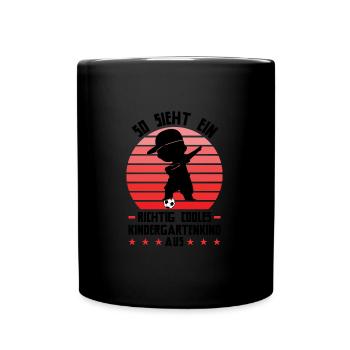 Kindergartenanfang Kindergarten Kindergartenkind G - Tasse einfarbig - Schwarz - Vorne