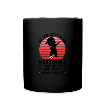Kindergarten Vorschule Vorschulpädagoge Geschenk - Tasse einfarbig - Schwarz - Vorne