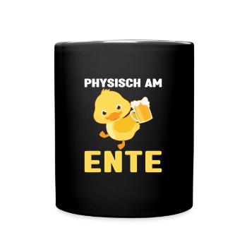 Lustig Ironie Ente Ente Sarkasmus Geschenk - Tasse einfarbig - Schwarz - Vorne