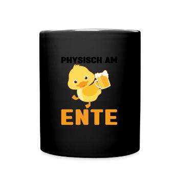 Lustig Ironie Ente Ente Sarkasmus Geschenk - Tasse einfarbig - Schwarz - Vorne
