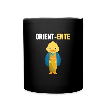 Lustig Ironie Ente Ente Sarkasmus Geschenk - Tasse einfarbig - Schwarz - Vorne