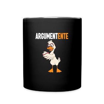 Lustig Ironie Ente Ente Sarkasmus Geschenk - Tasse einfarbig - Schwarz - Vorne