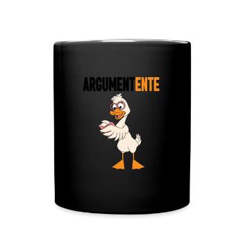 Lustig Ironie Ente Ente Sarkasmus Geschenk - Tasse einfarbig - Schwarz - Vorne