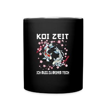 Kois Koi Sarkasmus Geschenk - Tasse einfarbig - Schwarz - Vorne