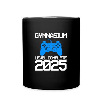 Gymnasium Ausbildung Gymnasium beendet Geschenk - Tasse einfarbig - Schwarz - Vorne