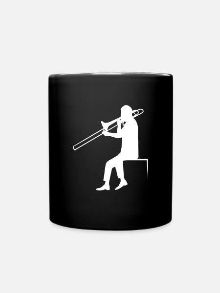 Posaune - Tasse einfarbig - Schwarz