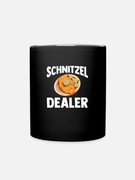 Schnitzel Wiener Wiener Schnitzel Geschenk - Tasse einfarbig - Schwarz