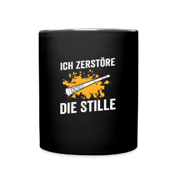 Didgeridoo Musik Didgeridoospieler Geschenk - Tasse einfarbig - Schwarz - Vorne