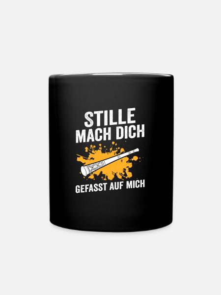 Didgeridoo Musik Musiker Geschenk - Tasse einfarbig - Schwarz