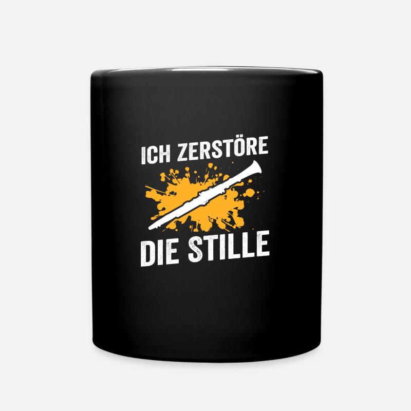 Klarinette Musik Klarinetten Geschenk - Tasse einfarbig - Schwarz