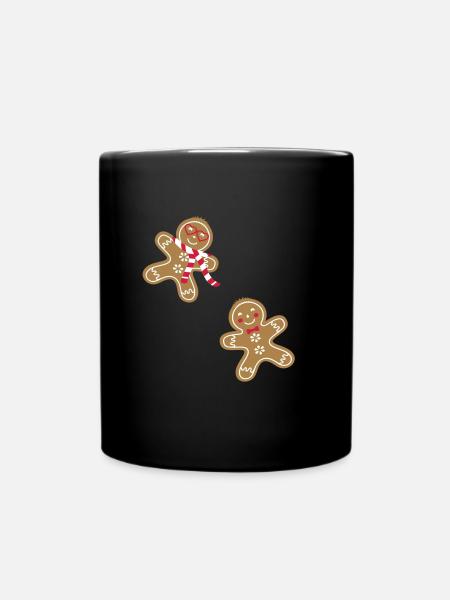 leckerer lustiger Lebkuchenmann - Tasse einfarbig - Schwarz