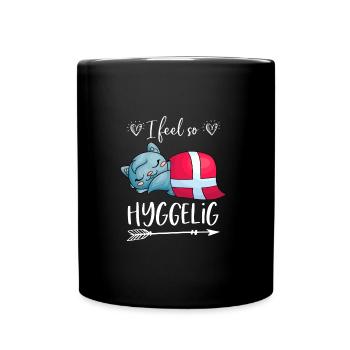 Danemark Vacances d'hiver Hyggelig Hygge chat chat - Mug uni - noir - Devant