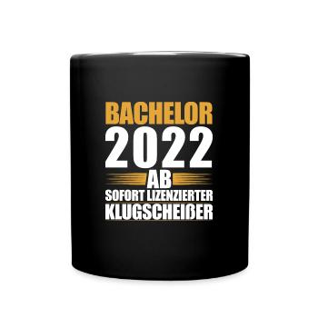 Bachelor 2022 Studium Bestandene Bachelorprüfung - Tasse einfarbig - Schwarz - Vorne