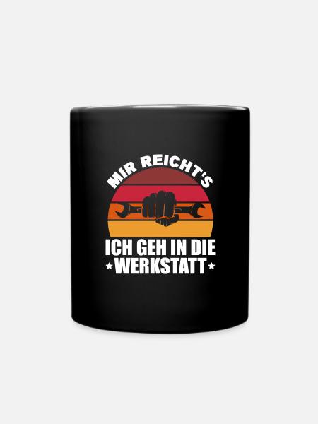 Werkstatt Schrauber Kfz Mechatroniker Geschenk - Tasse einfarbig - Schwarz