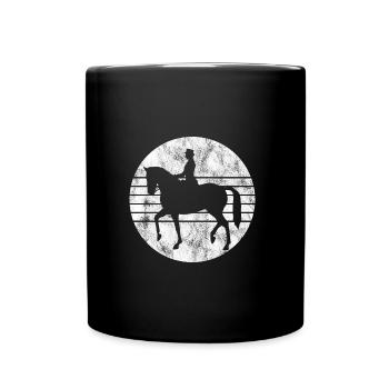 Dressage Équitation Cavaliers de dressage Équitation Équitation - Mug uni - noir - Devant