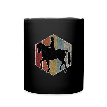 Dressage Équitation Cavaliers de dressage Équitation Équitation - Mug uni - noir - Devant