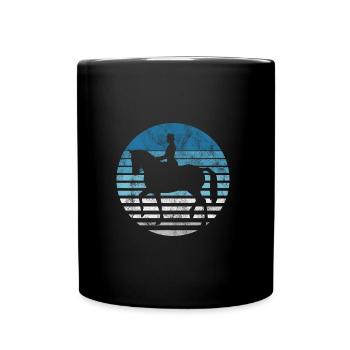 Dressage Cavalier de dressage Cheval d’équitation - Mug uni - noir - Devant