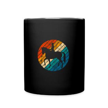 Dressage Cavalier de dressage Cheval d’équitation - Mug uni - noir - Devant