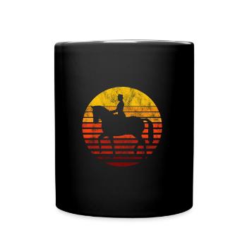 Dressage Cavalier de dressage Cheval d’équitation - Mug uni - noir - Devant