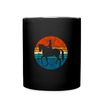 Dressage Cavalier de dressage Cheval d’équitation - Mug uni - noir - Devant