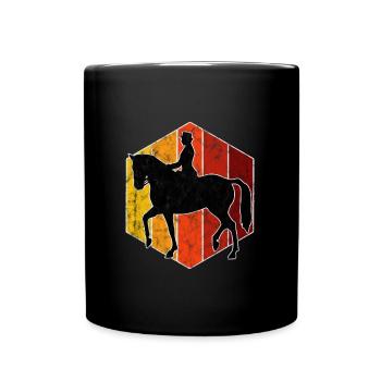 Dressage Cavalier de dressage Cheval d’équitation - Mug uni - noir - Devant