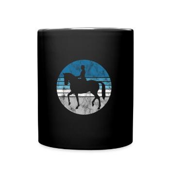 Dressage Cavalier de dressage Cheval d’équitation - Mug uni - noir - Devant