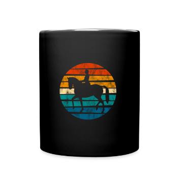 Dressage Cavalier de dressage Cheval d’équitation - Mug uni - noir - Devant