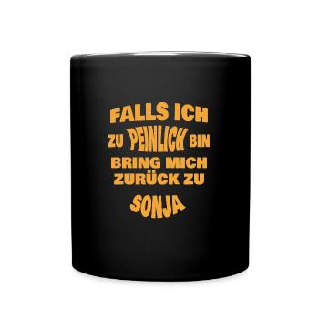 Sonja - Tasse einfarbig - Schwarz - Vorne