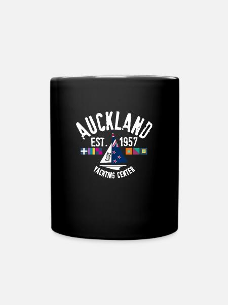 Auckland yachting center - Mug uni - noir