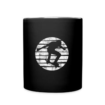 Skateboarder Skateboard Skater Skate Skateing - Tasse einfarbig - Schwarz - Vorne