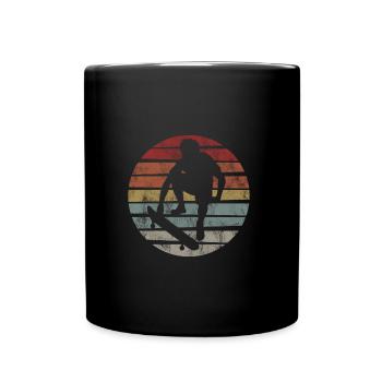 Skateboarder Skateboard Skater Skate Skateing - Tasse einfarbig - Schwarz - Vorne