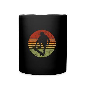 Skateboarder Skateboard Skater Skate Skateing - Tasse einfarbig - Schwarz - Vorne