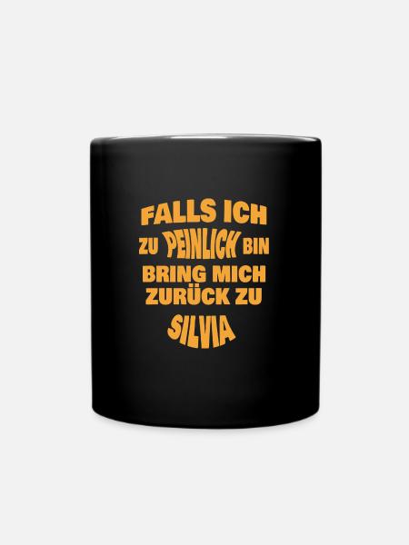 Silvia - Tasse einfarbig - Schwarz