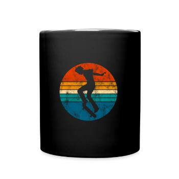 Skateboarder Skateboard Skater Skate Skateing - Mug uni - noir - Devant
