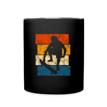 Skateboarder Skateboard Skater Skate Skateing - Mug uni - noir - Devant