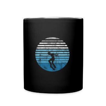 Skateboarder Skateboard Skater Skate Skateing - Mug uni - noir - Devant