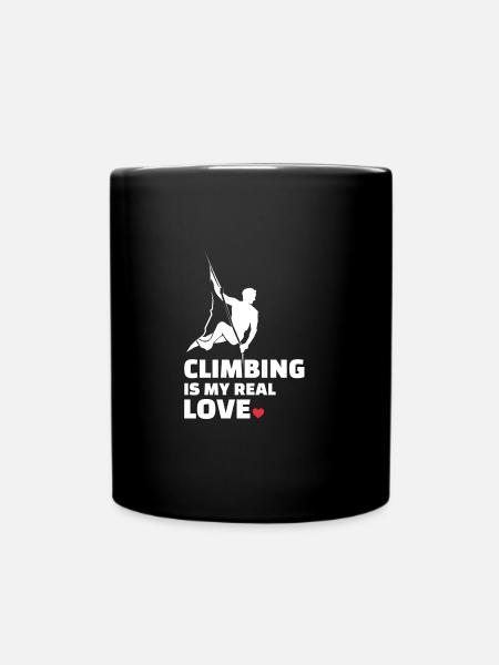J’adore l’escalade pour tous les amoureux de la montagne - Mug uni - noir