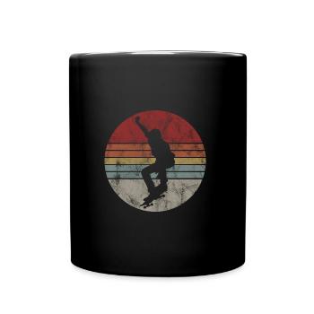 Skateboard Skateboarder Skater Skate Skateing - Mug uni - noir - Devant