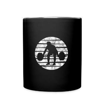 Musculation Bodybuilder GYM Fitnessstudio Retro - Mug uni - noir - Devant