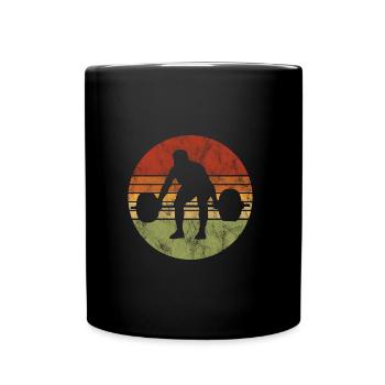 Musculation Bodybuilder GYM Fitnessstudio Retro - Mug uni - noir - Devant