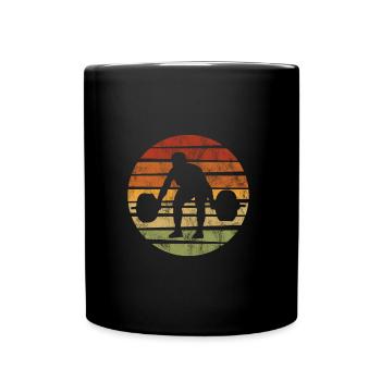 Musculation Bodybuilder GYM Fitnessstudio Retro - Mug uni - noir - Devant