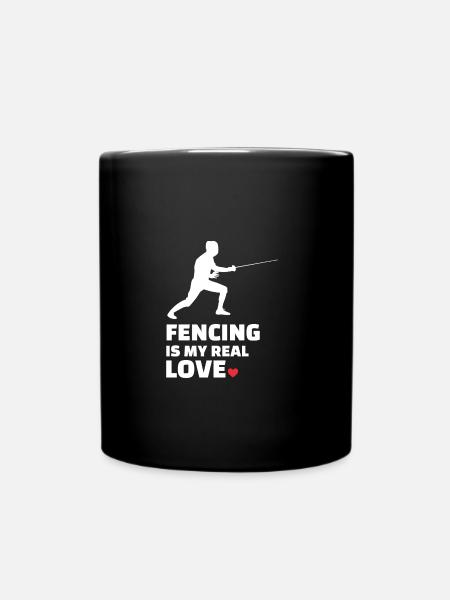 Fechten - Tasse einfarbig - Schwarz