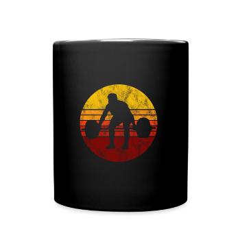 Musculation Bodybuilder GYM Fitnessstudio Retro - Mug uni - noir - Devant