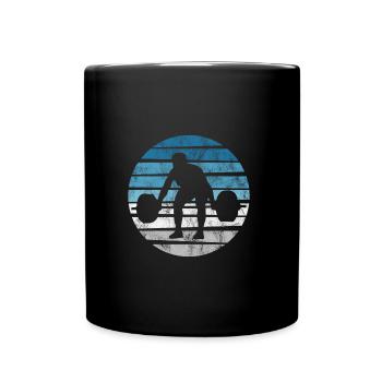 Musculation Bodybuilder GYM Fitnessstudio Retro - Mug uni - noir - Devant