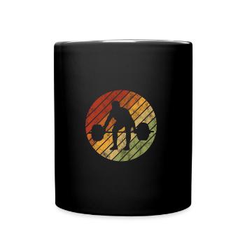 Musculation Bodybuilder GYM Fitnessstudio Retro - Mug uni - noir - Devant